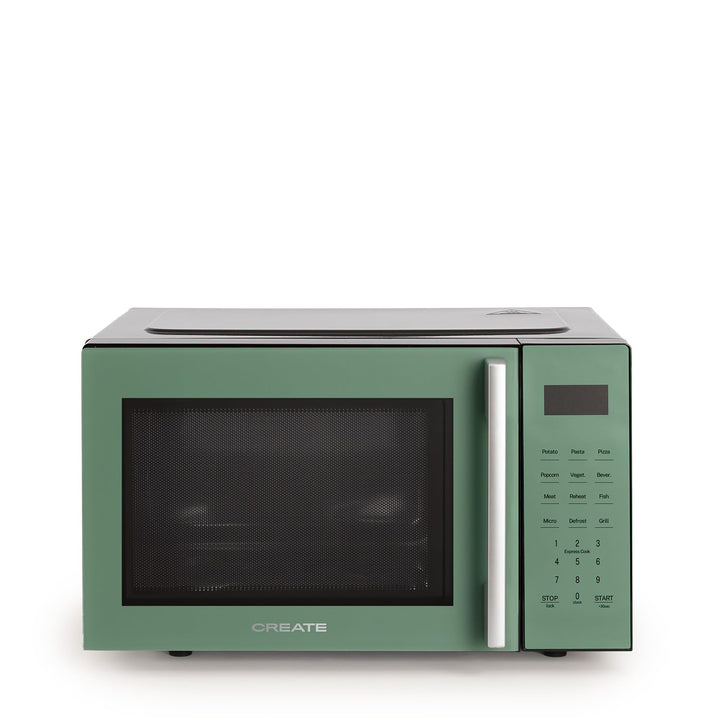 CREATE/MICROWAVE STUDIO/Mikrowelle mit Grillfunktion und Backofen Salbeigrün/Fassungsvermögen 23L, D