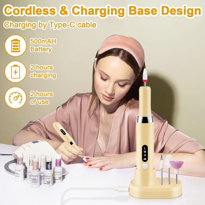 Elektrische Nagelfeile Nagelfräser Maniküre Set Fräser Gelnägel Nail Drill Nägel Pediküre Pprofessio