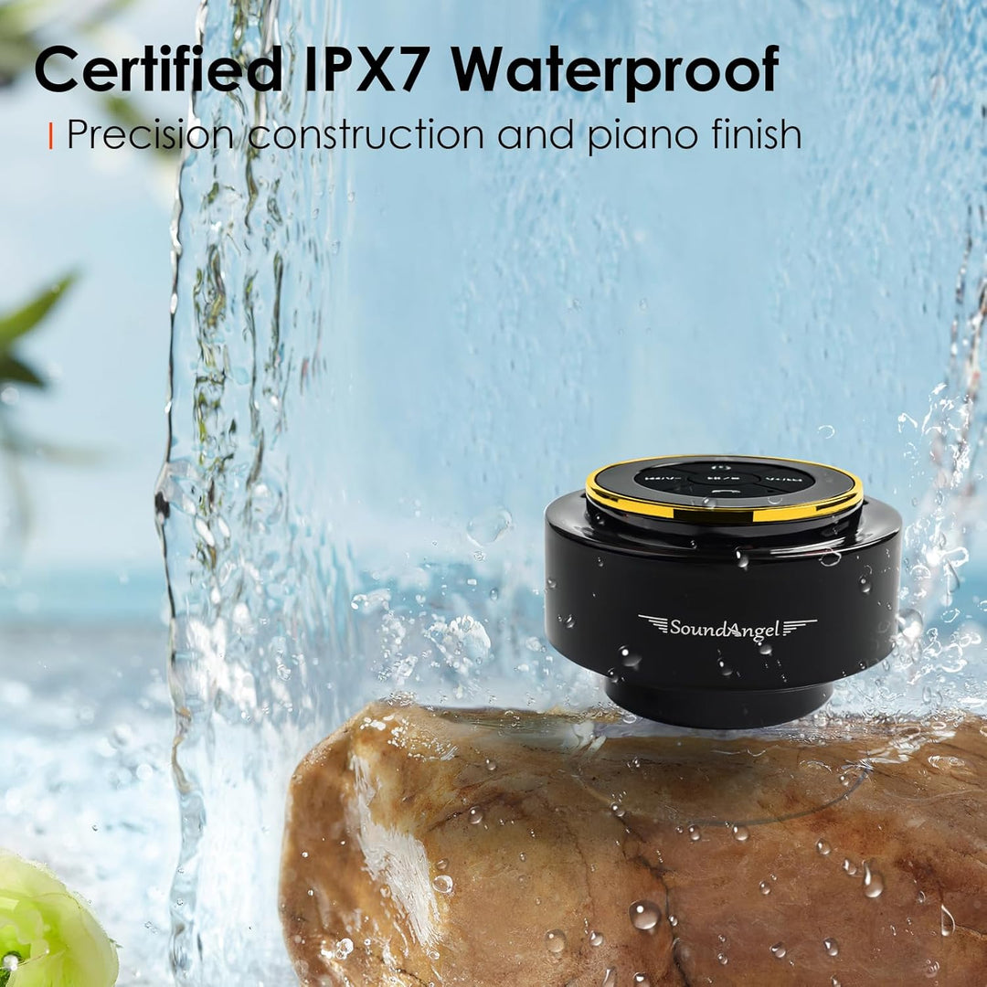 Xleader, Verbesserter Dusch-Lautsprecher, zertifizierter IPX7 wasserdichter Bluetooth-Lautsprecher m
