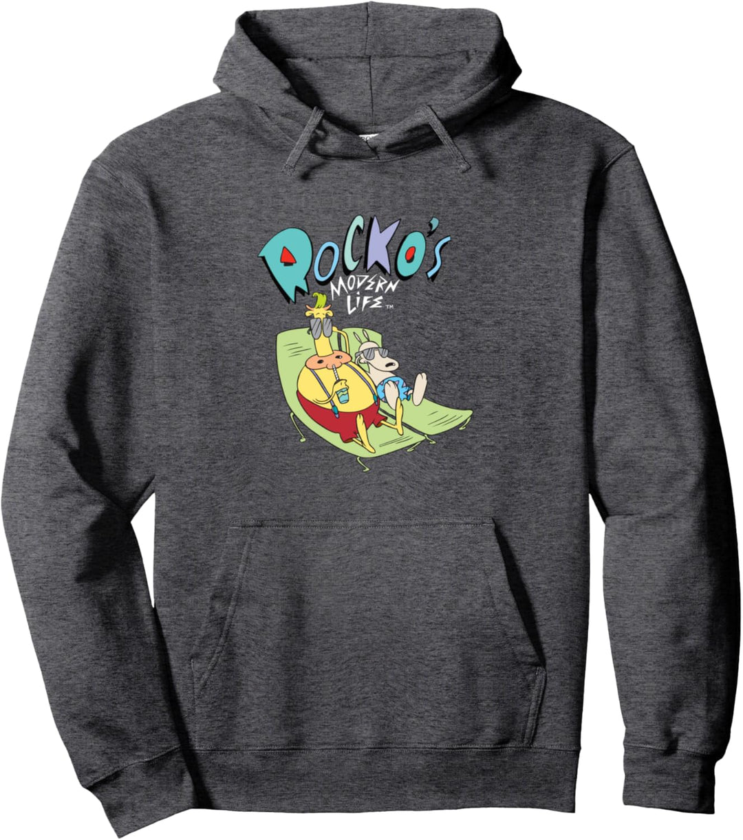 Nickelodeon Rocko's Modern Life Heffer And Rocko Tanning Pullover Hoodie