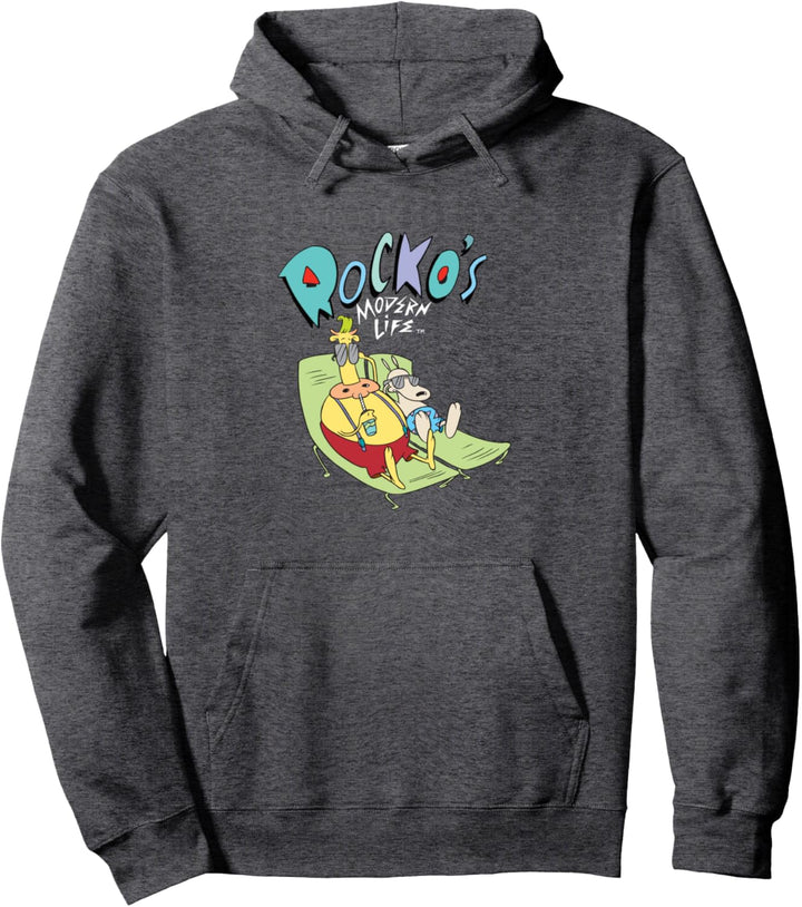 Nickelodeon Rocko's Modern Life Heffer And Rocko Tanning Pullover Hoodie