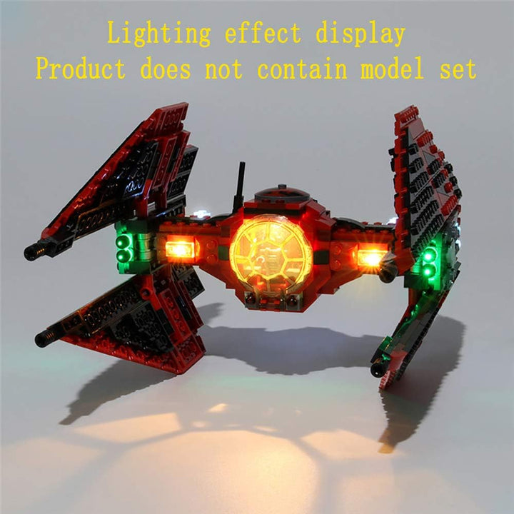GEAMENT Bricks Lighting Kompatibel mit LEGO Star Wars Resistance Major Vonreg's TIE Fighter - für 75