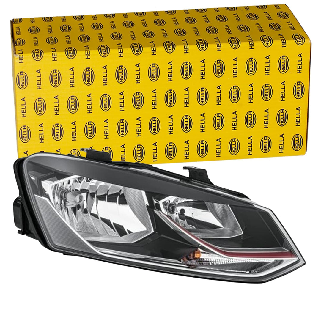 HELLA 1EB 012 034-061 FF/Halogen-Hauptscheinwerfer - rechts - für u.a. VW Polo (6R1, 6C1) - GTI Rech