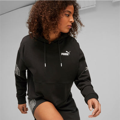 PUMA Power Colorblock Sommer Hoodie für Damen XXL Schwarz, XXL Schwarz