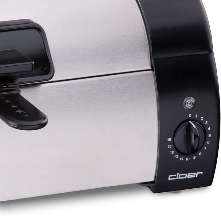 Cloer 3080 Brötchenbäcker zum Aufbacken von Brötchen, Kuchen oder Hefeteilchen 570 W, mattiertes, Ma