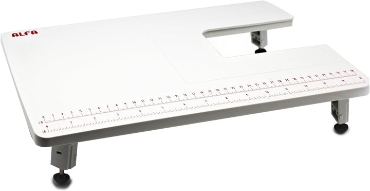 Alfa Ausziehtisch für Nähmaschine, Weiss, 28,5 x 40,5 x 3