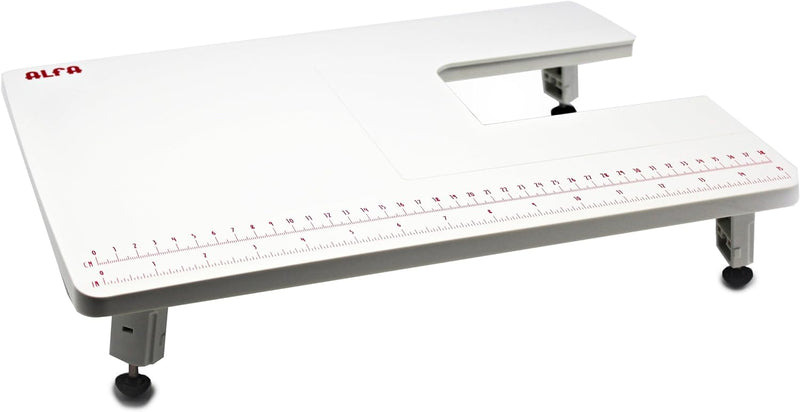Alfa Ausziehtisch für Nähmaschine, Weiss, 28,5 x 40,5 x 3