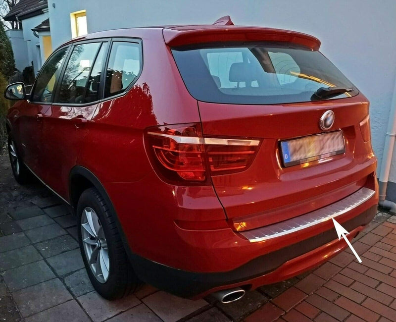 Recambo CT-LKS-1030 LADEKANTENSCHUTZ Edelstahl MATT für BMW X3 F25, BJ 2010-2017 | mit ABKANTUNG, La