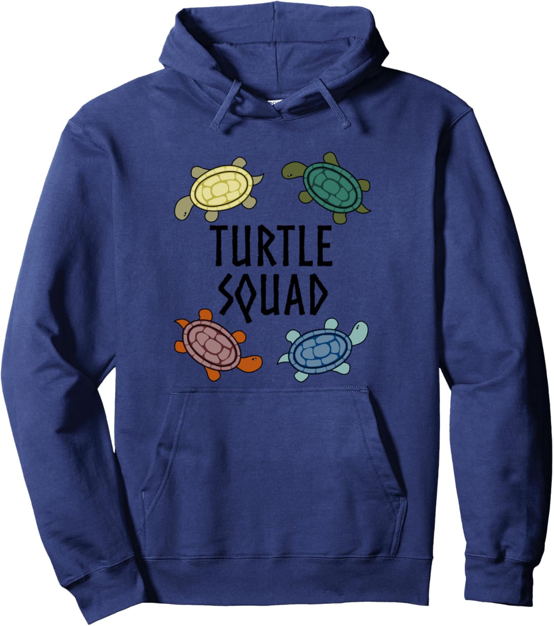 Team Schildkröte Vielfalt Turtle Squad Pullover Hoodie
