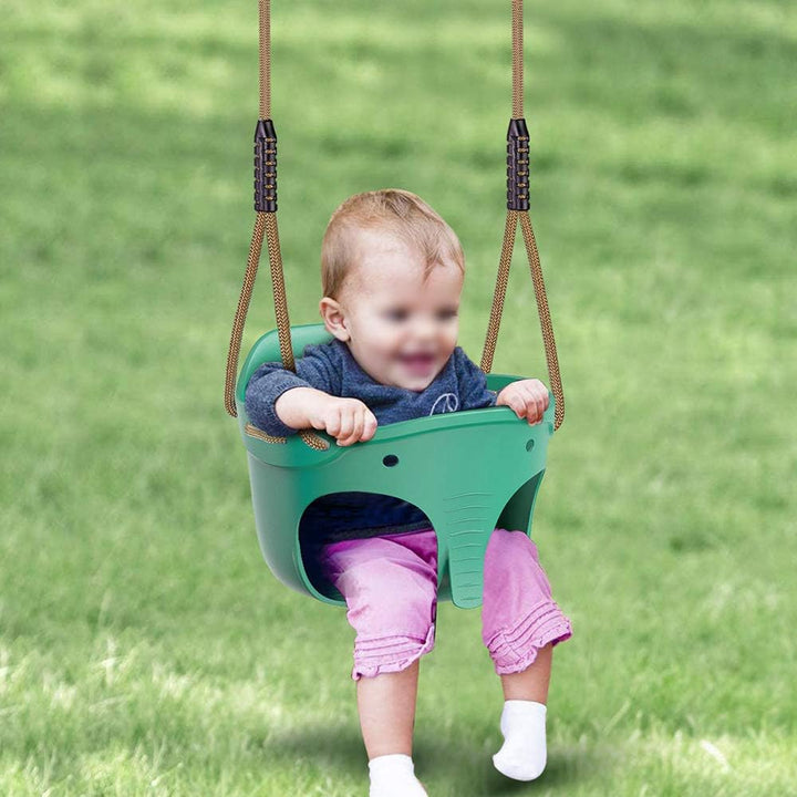 Dolibest Schaukel Kinder, Indoor Outdoor Babyschaukel Weichen Plastik Schaukelsitz Spielplatz Garten
