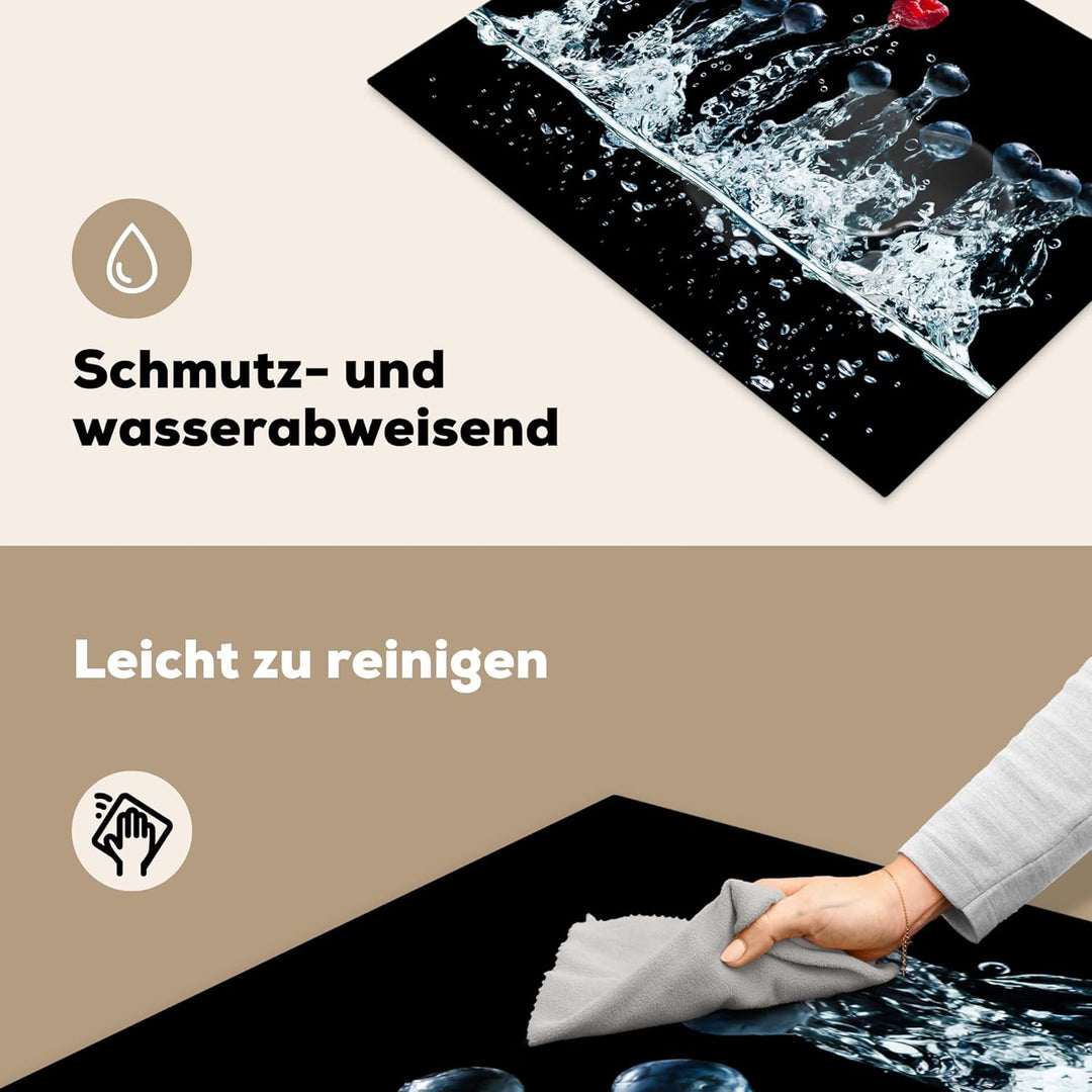 Herdabdeckplatte Einteilig Induktionsmatte Küche Abdeckung Ceranfeld Herd Abdeckplatte Deko Vinyl Ma