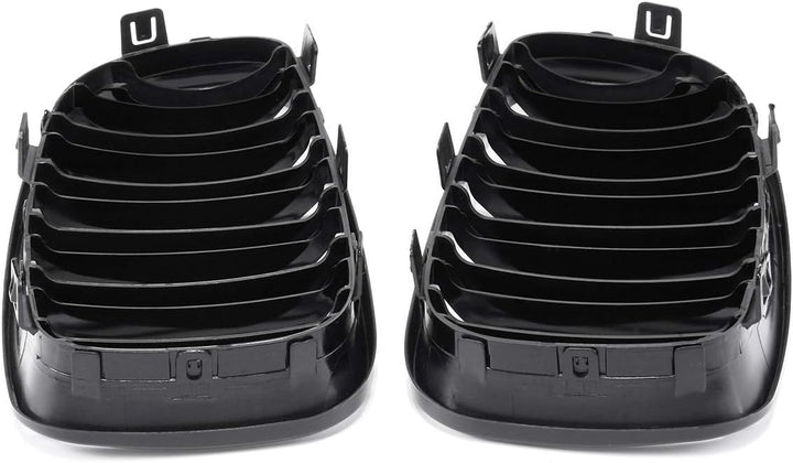 Kühlergrill für E81, E82, E87, E88, LCI 2008-2011, Schwarz, glänzend, 2 Stück