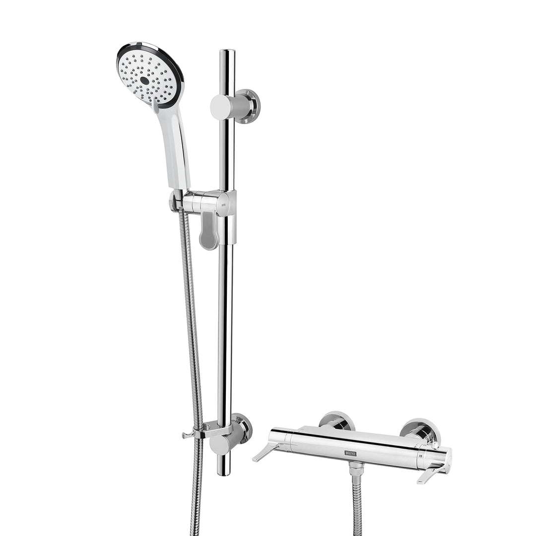 Bristan DUL2 SHXARFF C Design Utility Hebelmischer mit verstellbarem Duschsystem und schnell montier