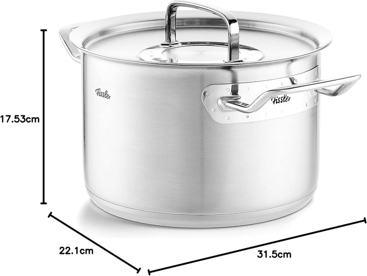 Fissler Original-Profi Collection / Edelstahl-Kochtopf (Ø 20 cm,4 L) Töpfe inkl. Metall-Deckel, Inne