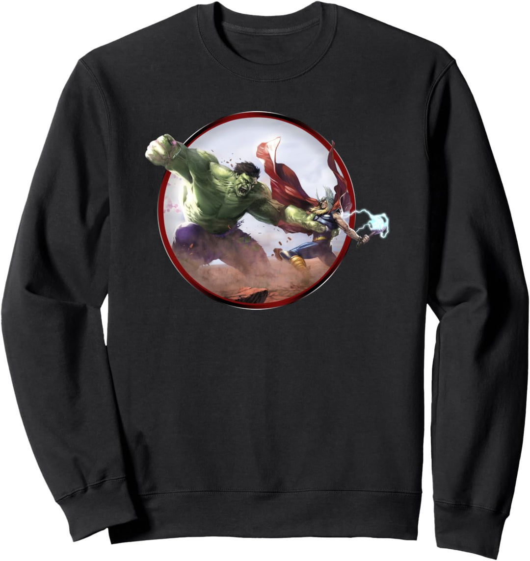 Marvel Hulk Thor Battle Of The Century Sweatshirt