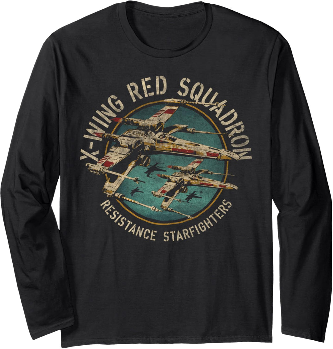 Star Wars X-Wing Squadron Faded Portrait Langarmshirt