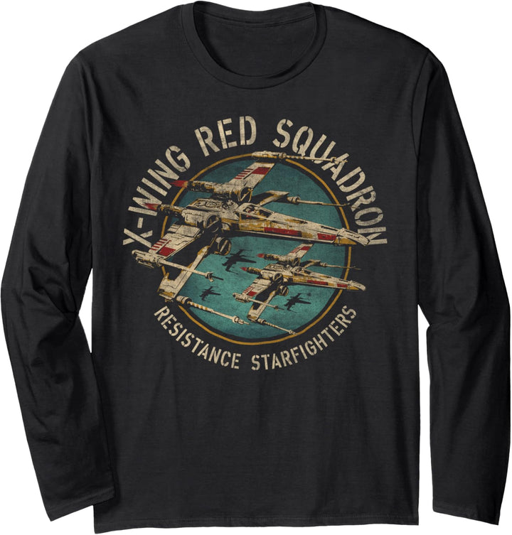 Star Wars X-Wing Squadron Faded Portrait Langarmshirt