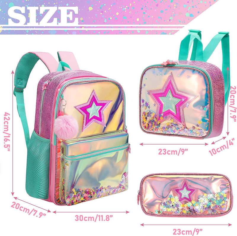 HTgroce Rucksack Mädchen Durchsichtig Rucksack Transparent Plastic schultascheTransparent Waterproof