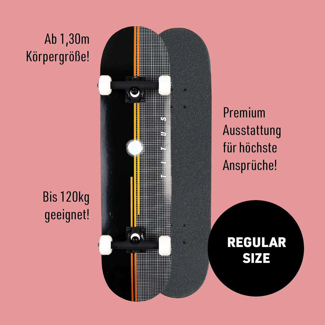 TITUS Skateboard Premium - Komplettboard – Skateboard Erwachsene, Jugendliche & Kinder ab 9 Jahre, f