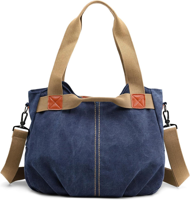 DIRRONA Casual Damen Segeltuch Umhängetasche Gross Kapazität Handtasche Reise Schultertasche Multifu