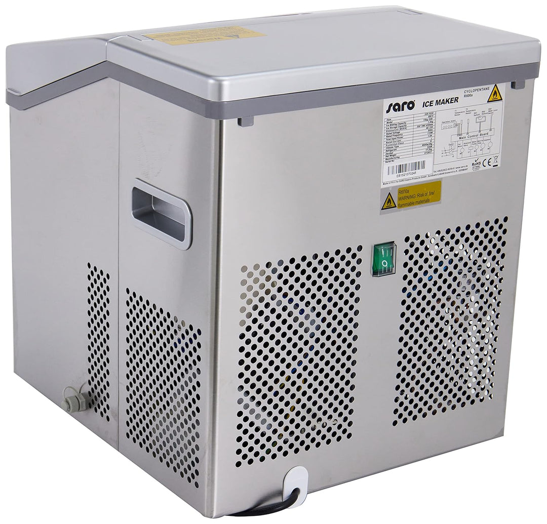 Saro EB 15 Eiswürfelbereiter/15 kg/24 h/230 V/1 Ph/0,16 kW/3 Eiswürfelgrössen wählbar/Luftkühlung &