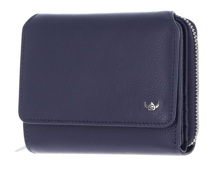 Golden Head Madrid Geldbörse RFID Leder 11,5 cm Blue, Blue