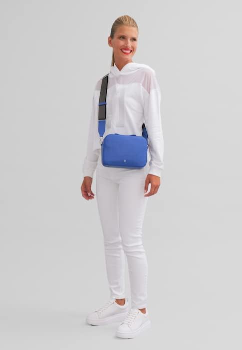DuDu Damen Umhängetasche aus Leder, Kamera Bag mit abnehmbarem Riemen, kompakte elegante Lederhandta