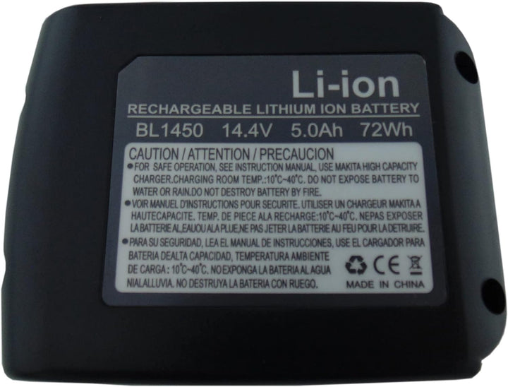 14.4V 5000mAh Werkzeug akku Li-Ion ersetzen für makita BL1450 BL1430 BL1430B BL1415 BL1440 BL1450 19