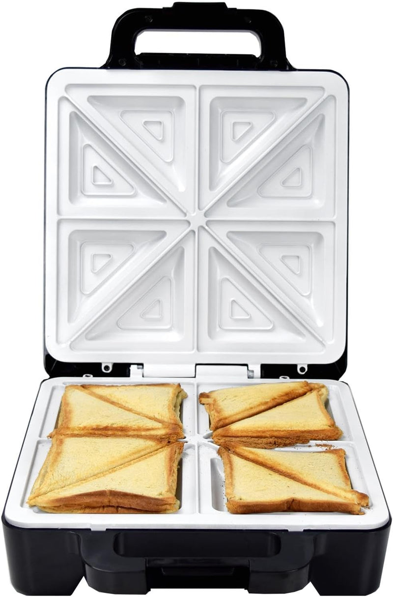 Syntrox Germany Keramik Sandwichmaker Drizle | Sandwich Toaster | Thermostat | Antihaftbeschichtet,