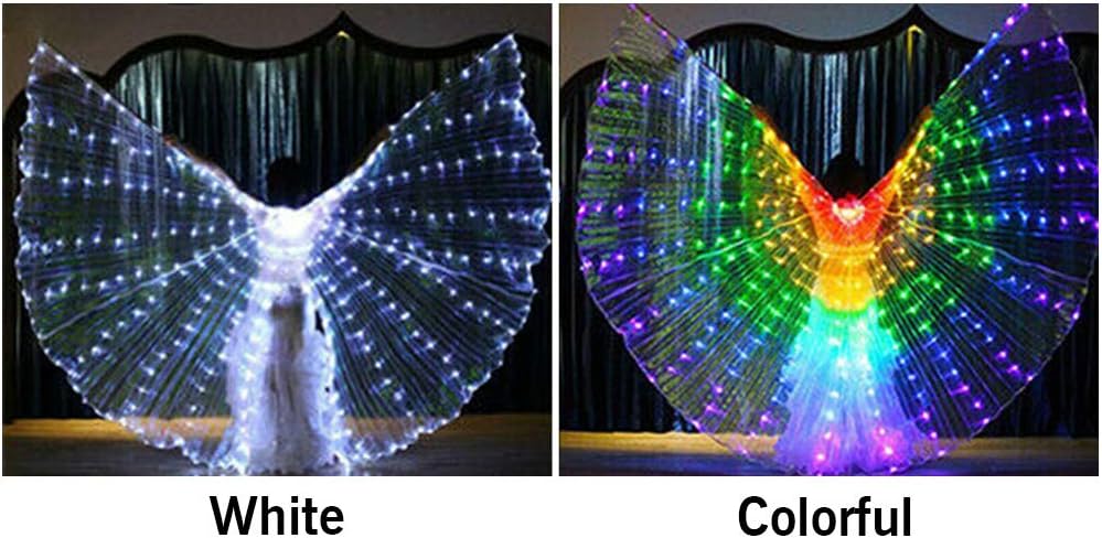 DASNTERED LED-Flügel mit LED-Engelsflügel, 360 Grad LED-Schaukel, komplette Schaukel, LED-Flügel für