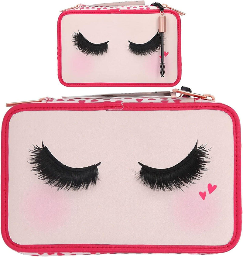 Depesche TopModel 11481 Beauty Girl 3-Way Pencil Case Filled with Eyelashes