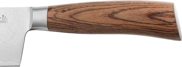 Wakoli EDIB Pro Damast Santoku Messer mit Gravur – Personalisiertes Messer, 17cm Klinge aus 67 Lagen