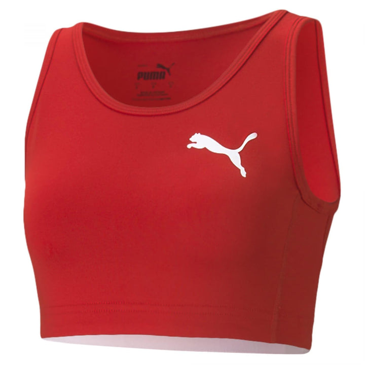 PUMA Cross the Line Crop Top Training Damen Damen Rot L, Rot L