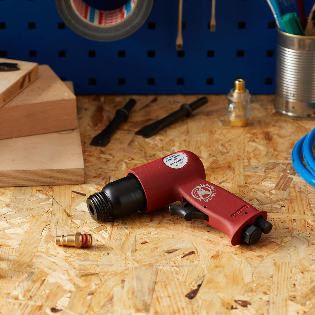 BGS Diy 3213 | Druckluft-Meisselhammer mit Werkzeugsatz | 8-tlg., Satz