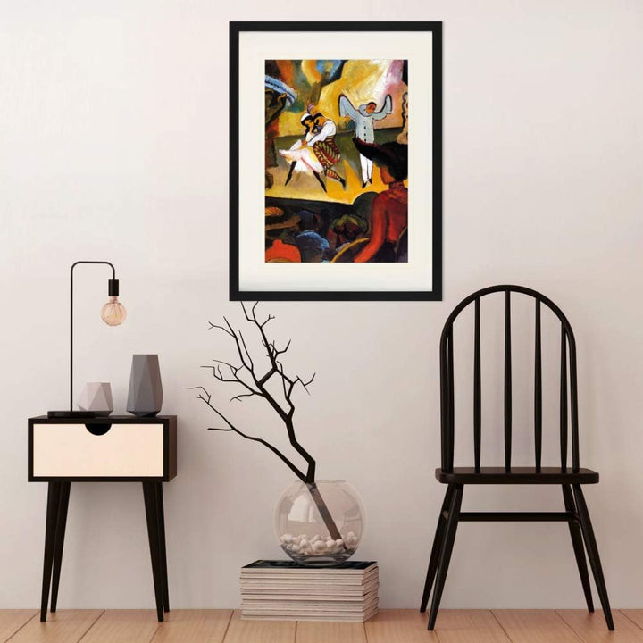1art1 August Macke Poster Russisches Ballett I, 1912 Gerahmtes Bild Mit Edlem Passepartout | Wand-Bi