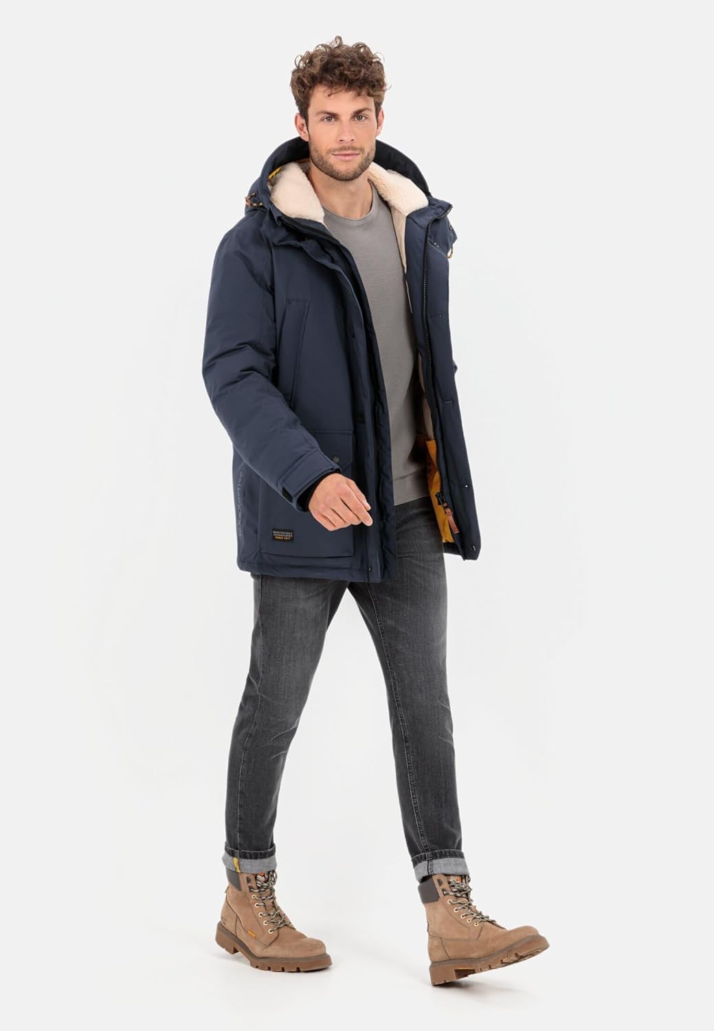 camel active Herren teXXXactive® Funktionsjacke mit recycelten Daunen 60 Dunkelblau, 60 Dunkelblau