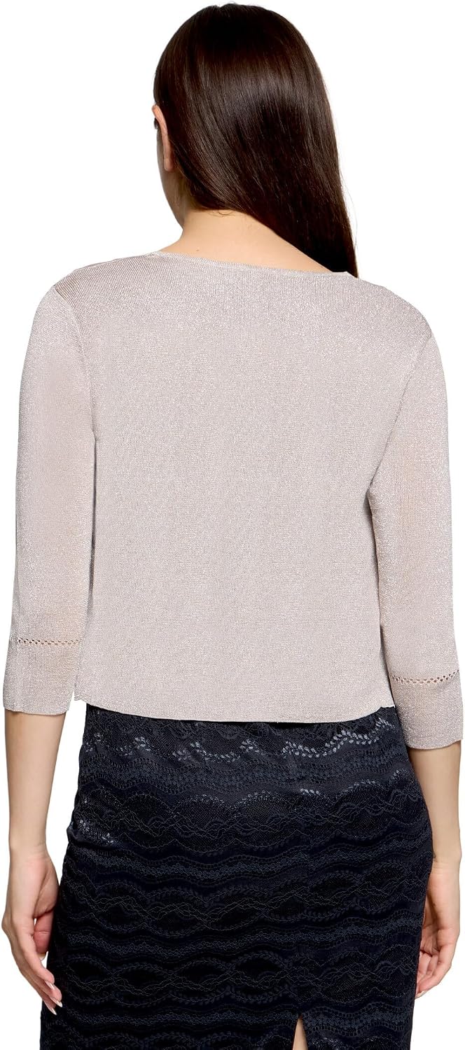 Vera Mont Damen Strickbolero ohne Verschluss XS Grau, XS Grau
