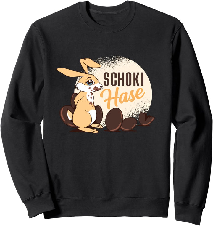 Schoki Hase Schokolade Schoko Eier Osterhase Ostern Geschenk Sweatshirt