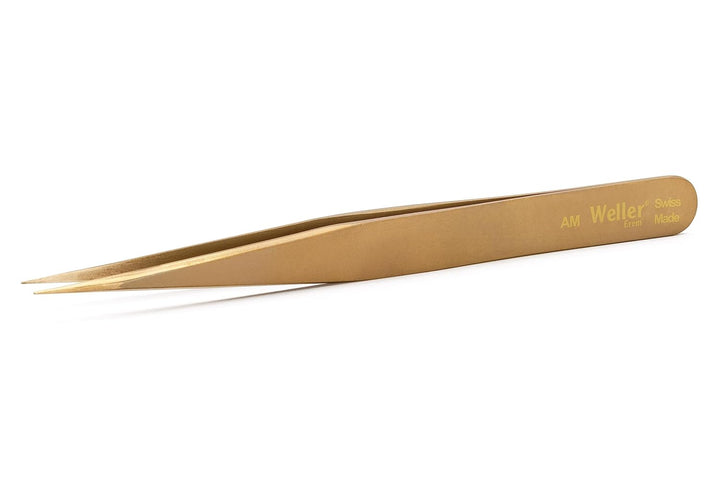 Weller AM Gerade Spitze Messing Non-Sparking Präzisionspinzette, 5"/127mm