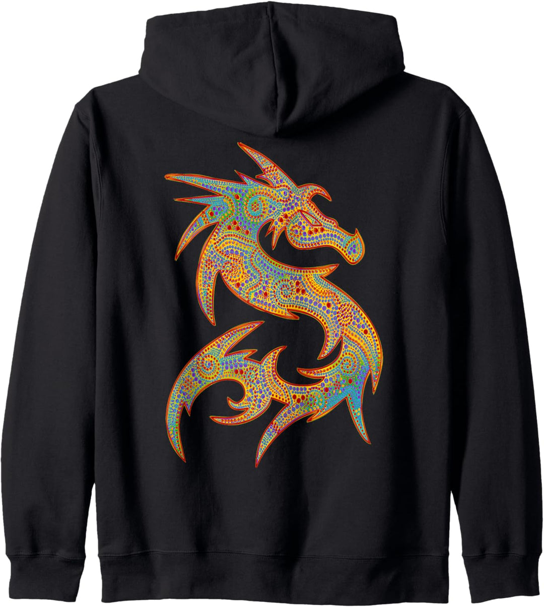 FANTASY DRAGON - dot painting art 3 - Fan Fun Kapuzenjacke