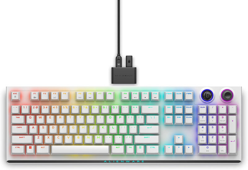 Alienware Tri-Mode kabellose Gaming Tastatur - AW920K (Lunar Light)