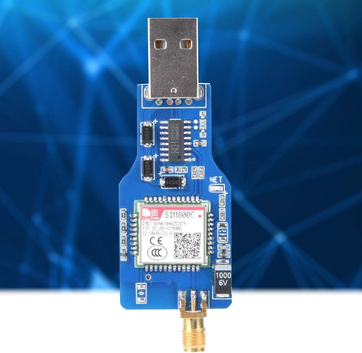 USB-zu-GSM-Modul, Vierfrequenz-GSM/GPRS SIM800C USB-zu-GSM-Seriellmodul, Wireless-Modul Quad-Band, m