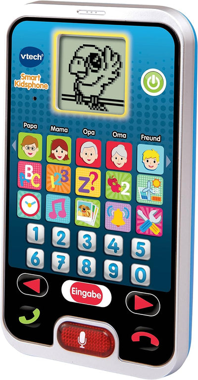 Vtech 80-139304 - Smart Kid's Phone & 80-523104 Peppas Lerntelefon Spielzeugtelefon, Mehrfarbig Bund