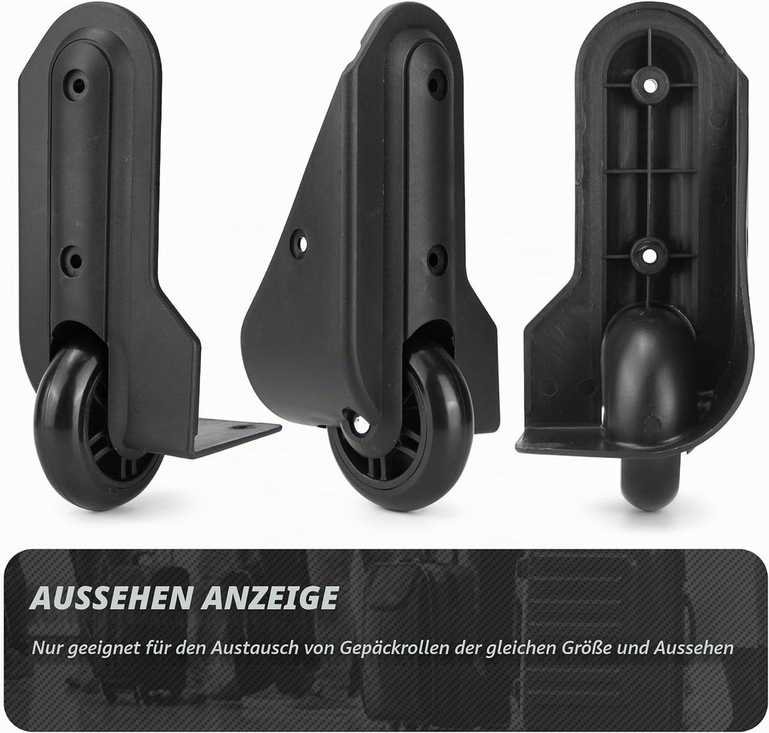 1 Pair Kofferrollen Gepäck Ersatzräder Gummi Koffer Ersatzräder Ersatzrollen(VD047), VD047