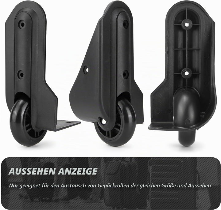 1 Pair Kofferrollen Gepäck Ersatzräder Gummi Koffer Ersatzräder Ersatzrollen(VD047), VD047
