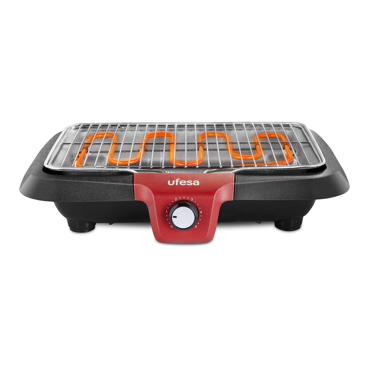 Ufesa BB7640 Elektrogrill mit Rauchminderungssystem, automatische Abschaltung, Oberfläche 38 x 24 cm