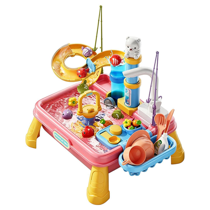 Wasserspieltisch für Kinder,Sensorischer Tisch mit Wasserpumpe | Für und Mädchen von 4-8 Jahren, für