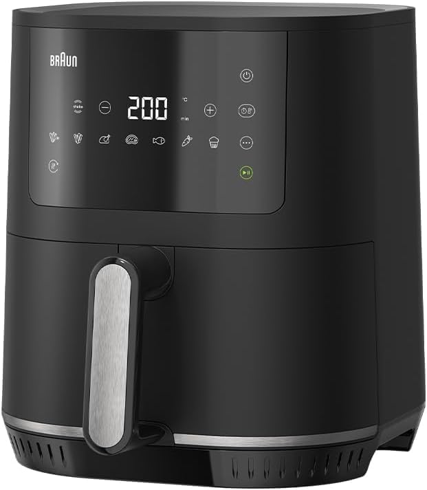 Braun Heissluftfritteuse MultiFry 3 HF 3030, 4,3 L, 1500W, digitale Temperaturregelung, 80-200°C, Ti