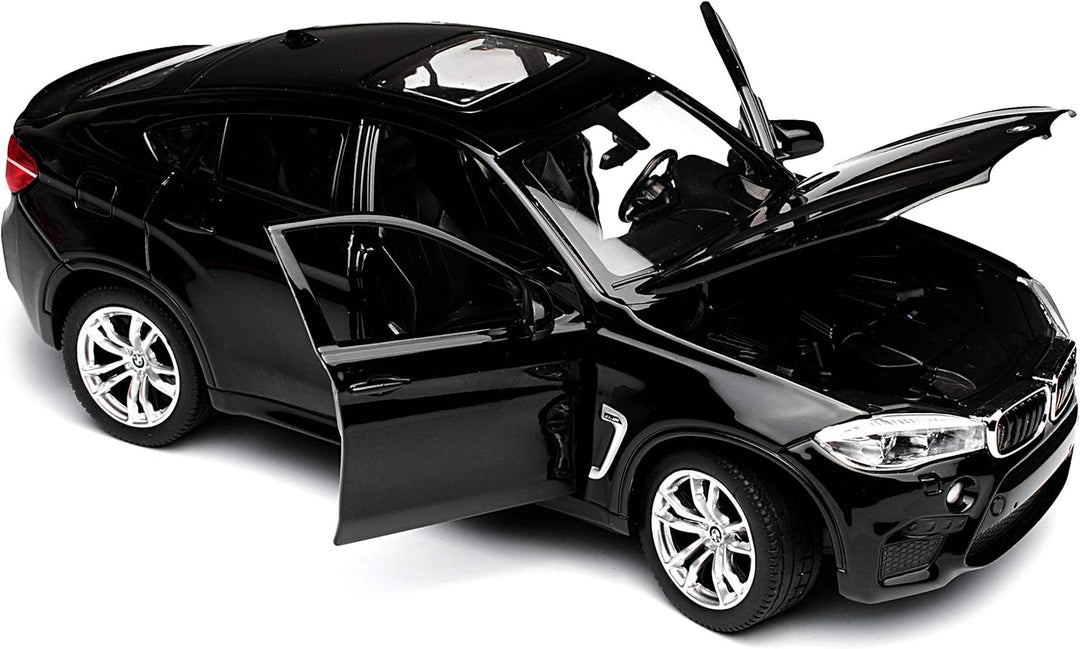B-M-W X6 M F16 SUV Schwarz 2. Generation Ab 2014 1/24 Rastar Modell Auto mit individiuellem Wunschke