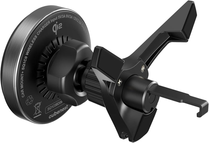 Cubenest Handy Halterung Auto mit Ladefunktion | Kompatibel mit Allen MagSafe-Autoladegeräten (CNSQ1